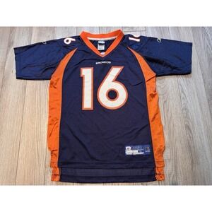 Reebok Denver Broncos Jake Plummer 16 Jersey Youth‎ Large 14-16 Navy Blue NFL